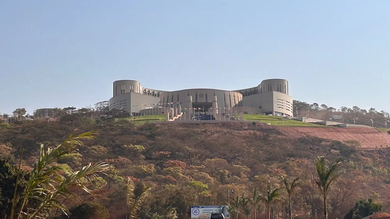 The New Parliament Building at Mount Hampden, Zimbabwe.