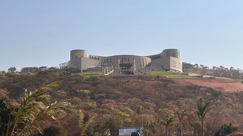 The New Parliament Building at Mount Hampden, Zimbabwe.